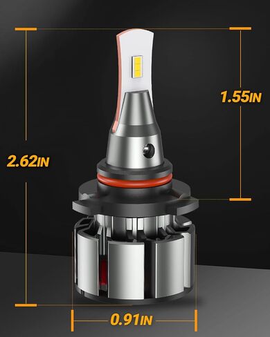 مجموعة مصابيح الإضاءة SEALIGHT 9005/HB3 9006/HB4، 48000LM فائقة السطوع 9005 Hi 9006 Lo Beam Light Bulb للرياضات الرياضية أو الضباب، 6000K مصابيح Hb3 Hb4 بيضاء مع مروحة تبريد IP68، Plug-N-Play، حزمة من 4 in Kuwait