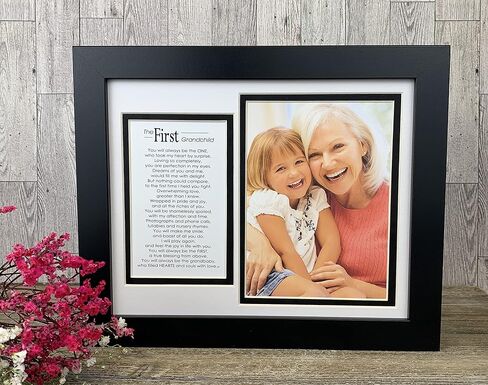 شركة The Grandparent Gift Co. إطار صورة للحفيد الأول مع قصيدة - هدية للأجداد لأول مرة in Kuwait
