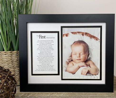 شركة The Grandparent Gift Co. إطار صورة للحفيد الأول مع قصيدة - هدية للأجداد لأول مرة in Kuwait
