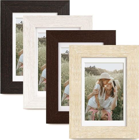 16x24 Frame Set of 3, Natural Wood Grain 16x24 Poster Frame, Gallery Wall Frames 16x24 Picture Frame for Wall Mounting (3 Pack,Natural) in Saudi Arabia