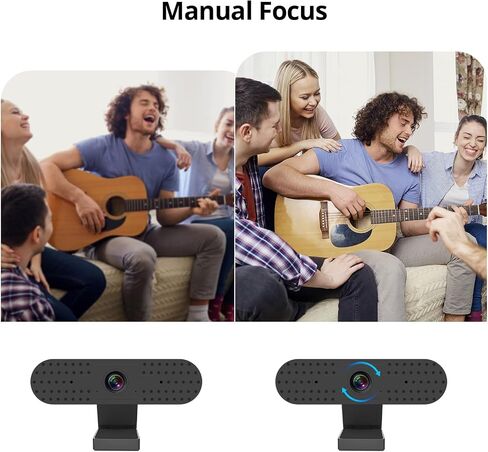 كاميرا كمبيوتر GVM Webcam 1080P، كاميرا ويب عالية الدقة بالكامل مع ميكروفونات مانعة للضوضاء، كاميرا ويب فيديو احترافية لتسجيل البث بزاوية 90 درجة، كاميرا كمبيوتر USB لمكالمات الفيديو/المؤتمرات/التكبير/التصغير/الفصول عبر الإنترنت in Saudi Arabia