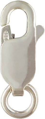 8 Qty. Sterling Silver Lobster Claw Clasps with Ring 4.5x12mm, 925 in Saudi Arabia