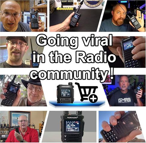 راديو TIDRADIO TD-H8 GMRS محمول باليد (غير متضمن هوائي 771 GMRS وليس بطارية من النوع C) in Kuwait