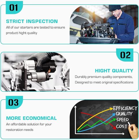 بداية مناسبة لـ Mercruiser لـ OMC لفولفو لـ Penta for Marine 3.0 3.0L H40XL H50XL H60XL S40XL S45XM S50XM S55XM S60XM، 6563، SDR0059، 3854750-1، 3856003-3 in Kuwait