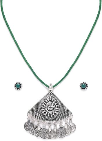 Binnis wardrobe Dual toned hand made textured choker Jewellery set in Saudi Arabia
