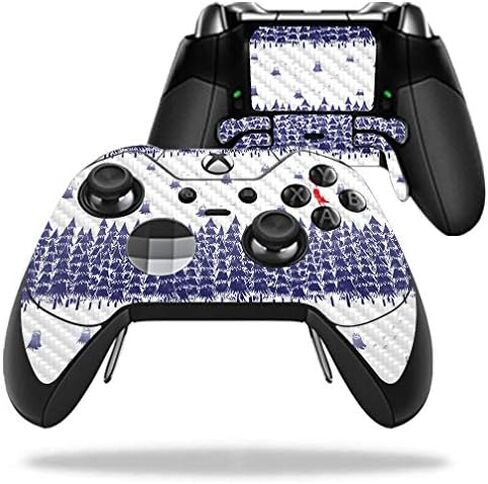 MightySkins Carbon Fiber Skin for Microsoft Xbox One Elite Controller - Nowhere to Run | Protective, Durable Textured Carbon Fiber Finish | Easy to Apply, Remove, and Change Styles | Made in The USA in Saudi Arabia
