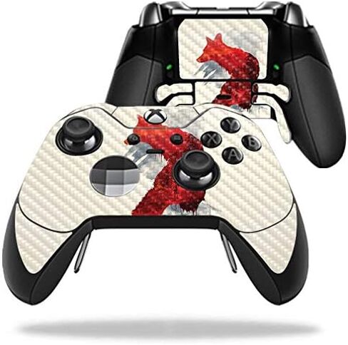 MightySkins Carbon Fiber Skin for Microsoft Xbox One Elite Controller - Nowhere to Run | Protective, Durable Textured Carbon Fiber Finish | Easy to Apply, Remove, and Change Styles | Made in The USA in Saudi Arabia
