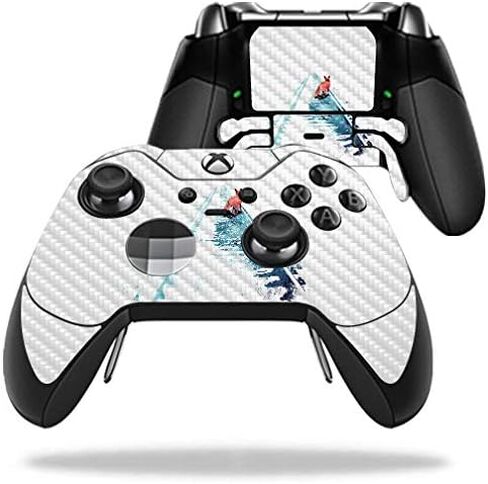 MightySkins Carbon Fiber Skin for Microsoft Xbox One Elite Controller - Nowhere to Run | Protective, Durable Textured Carbon Fiber Finish | Easy to Apply, Remove, and Change Styles | Made in The USA in Saudi Arabia