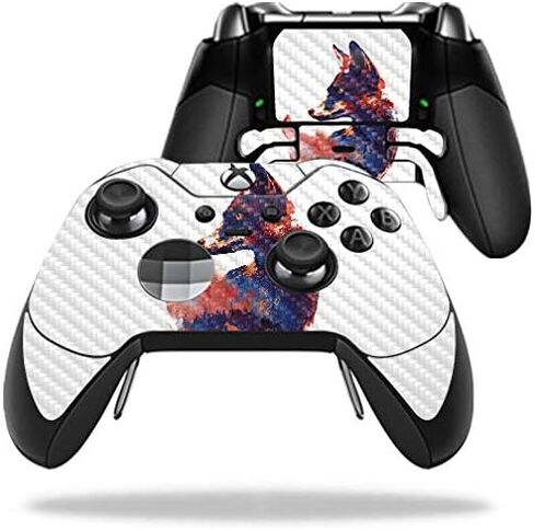 MightySkins Carbon Fiber Skin for Microsoft Xbox One Elite Controller - Nowhere to Run | Protective, Durable Textured Carbon Fiber Finish | Easy to Apply, Remove, and Change Styles | Made in The USA in Saudi Arabia