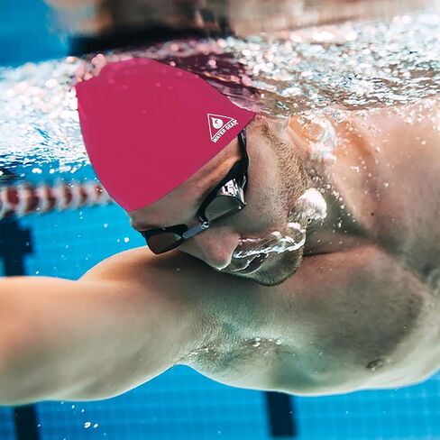 Water Gear Silicone Adult Swim Cap - Flexible Unisex Waterproof - Great for Short and Long Hair - Improve Your Performance - Women Men and Teens -Triathlon Swimmers and Athletes in Saudi Arabia