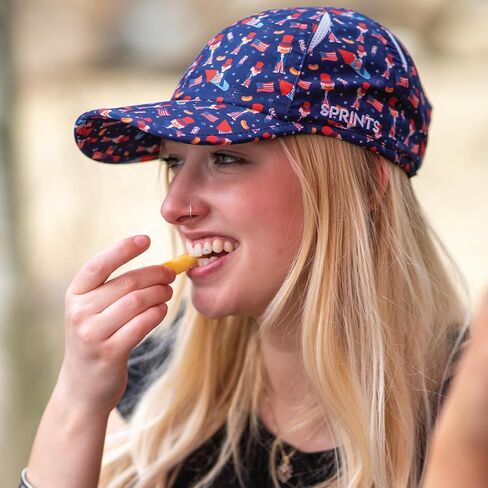 قبعة الجري لأداء يوم السباق سبرينتس | قبعة رياضية خفيفة الوزن وسريعة الجفاف، مقاس واحد، للجنسين (أزرق) in Kuwait