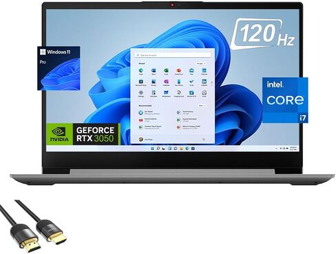 Lenovo IdeaPad Pro 5 Gaming Laptop, 16" WQXGA Display, 13th Gen Core i7-13700H, GeForce RTX 3050, 16GB RAM, 512GB PCIe 4.0, WiFi 6, Backlit KB, Keypad, Webcam, USB-C, HDMI, PDG HDMI Cable, Win 11 Pro in Saudi Arabia