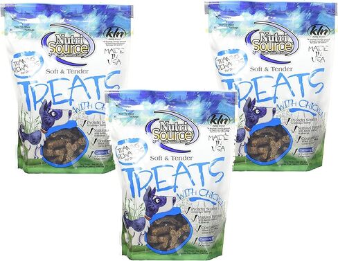 (3 Pack) Nutri Source Soft and Tender Dog Treat - Chicken 6-Ounce in Kuwait