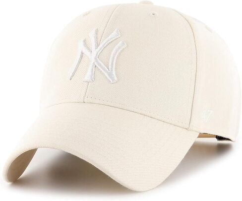 '47 Brand MLB New York Yankees Cap B-MVPSP17WBP-NTC, Mens, Beige/Natural/White, in Saudi Arabia