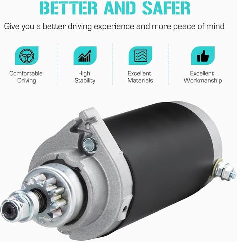 Youxmoto Starter Fit for Mercury Fit for Mariner Outboard Fit for Marine 50 60 70 75 80 90 Hp 1973-1999، 50ELPTO 60ELPTO 75ELHPTO 80EL، 50-57485، 50-60315، 50-65436، 50-66015، 50-88119 in Kuwait