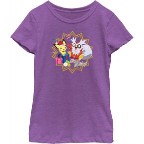 Fifth Sun Pokemon Holiday Party Girls Short Sleeve Tee Shirt