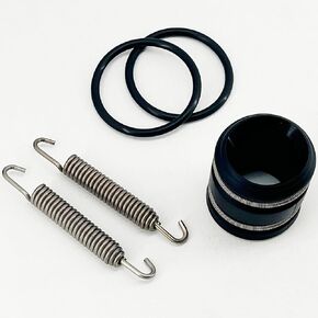 Expansion Chamber to Silencer Coupler Seal and Spring Kit for Yamaha YZ 125 cc 2-Stroke Exhaust Seal Kit for 2001 & Up YZ125 & YZ125X. Replaces OEM Coupler # 4JY-14615-00-00
