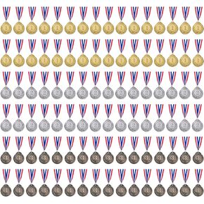96 Pieces Gold Silver Bronze Award Medals-Winner Medals Gold Silver Bronze Prizes for Competitions, Party,Olympic Style, 2 Inches