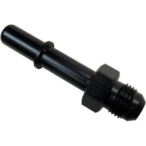 تركيب محول الوقود يناسب GM LSX 3/8" قضبان وقود المصنع سريعة الانفصال LS1، LS2، LS6، LS3، 6AN ذكر إلى 3/8" ذكر GM سريع التوصيل مستقيم، أسود