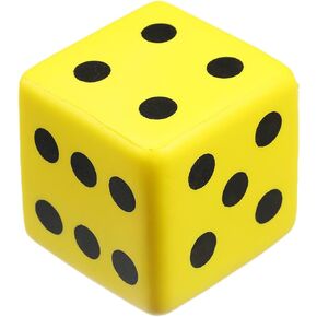 1 Pc PU Sponge Dice,Table Games Accessory 8cm Big Square Blocks for School Family Math Teaching/Party Favors and Supplies for Teens and Adults