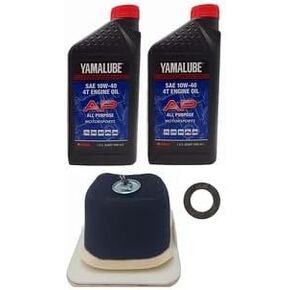 Yamaha TTR 125 (2008-2024) all Models Oil and Air Filter Change Kit Yamaha Part#s 5HP-14450-00-00 and 2 Quarts All Purpose LUB-10W40-AP-12