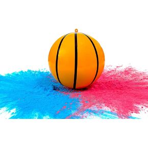 Gender Reveal Basketball with Powder | Exploding Basketballs Kit | Includes Both Pink and Blue Color Packs + One Basketball Shell