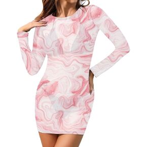 Kisscynest Women Swimsuit Mesh Coverup Long Sleeve Bathing Suit Cover Up Sexy Bikini Swimwear Sheer Beach Cover Ups Dress