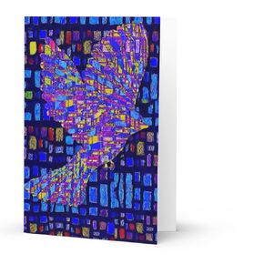 5 x 7 Bird Greeting Card, Museum Quality, Blank Inside, Envelope, Sentiment and Artist’s Statement Included, Title: Love Above in Saudi Arabia