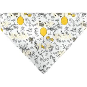 Disney Pet Bandana Winnie The Pooh Balloon Pose and Foliage Collage Slip On Collar Bandana Only