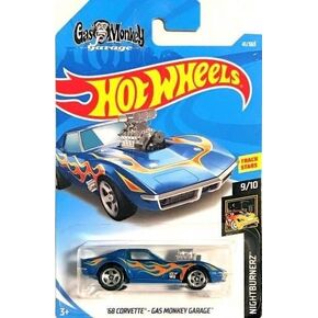 Hot Wheels 2018 50th Anniversary Nightburnerz Gas Monkey Garage 41/365, Blue