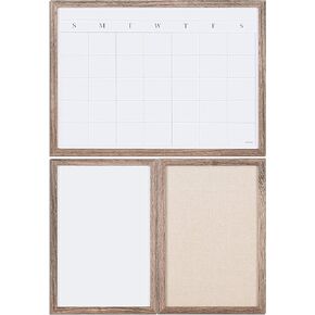 U Brands Decor Organization Center Kit, Rustic Wood Frame (4835U00-01)