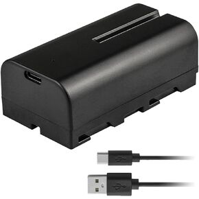 Kastar NP-F570T USB-C Battery 1-Pack Replacement for Sony DCR-TRV110 DCR-TRV120 TRV125 DCR-TRV130 DCR-TRV203 DCR-TRV210 DCR-TRV220 DCR-TRV310 DCR-TRV315 DCR-TRV320 DCR-TRV410 TRV420 DCR-TRV49 Camera