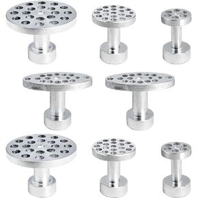 8Pcs Paintless Dent Repair Tool Aluminum Glue Puller Tabs Paintless Dent Repair Hail Removal Tool