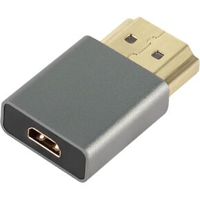 QIANRENON Micro HDMI to HDMI Converter Adapter Gold Plated HDMI Male to Micro HDMI Female Extender Adapter 4K 3D@60Hz
