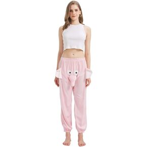 Funny Elephant Pajama Pants,Cute Dimensional Couple Pajama Pants Bottoms for Women Men…