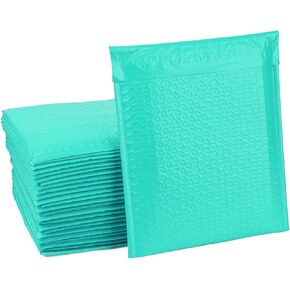 #2 مظاريف مبطنة مقاس 8.5 × 11 بوصة، مغلفات شحن مبطنة من البوليستر باللون الأزرق المخضر، عبوة من 20 قطعة in Kuwait