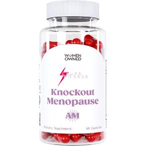 Knockout Menopause AM/PM Natural Relief Bundle Menopause Supplements for Women, Natural Menopause + Perimenopause Multi-Symptom Relief for Daytime and Nighttime Symptoms (1 Month Supply) (Bundle)