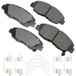 Akebono-ACT465B Ultra-Premium Ceramic Front Disc Brake Pads, GREY