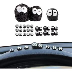 ARBOZEW Super Cute Car Soot Sprites, Automotive Interior Decoration Accessories for Car Rearview Mirror and Dashboard, Anime Decor for Home Garden Office, Funny Ornament Gifts (21 Pcs)