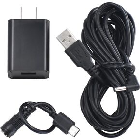Charge Cable Power Adapter Compatible with Ring Stick Up Cam Battery 3rd Gen/2nd Gen/Plug-in, Weatherproof Power Cord Continuously Charge Your Camera Indoor & Outdoor, 13.2FT