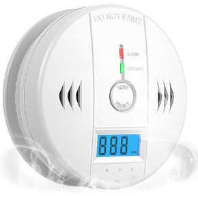 Carbon Monoxide Detectors,CO Detector Battery Powered,Carbon Monoxide Alarm with Sensitive CO Sensor,LCD Display and Sound Warning,Complies with UL 2034 Standards