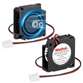 Wathai 3010 30mm Blower Fan 24V - Duall Ball Bearing Perfect for Ender 3 Fan Upgrade, 24 Volt Replacement Extruder Fans for 3D Printer Cooling 2 Pack