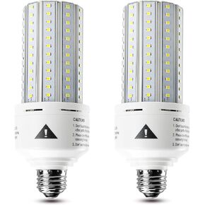 ZP 2 Pack Led Light Bulb 500W Equivalent 7500 Lumen 5000K E26/E27 Medium Base 60W led Bulb for Outdoor Indoor Lamp Area Garage Warehouse Workshop Street Backyard New Upgrade 2 Count (Pack of 1)