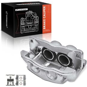 A-Premium Disc Brake Caliper Assembly with Bracket Compatible with Select Ford and Mazda Models - F-100 Ranger 1996-1997, Ranger 1995-1997, B2300 B3000 B4000 - Front Right Pasenger Side