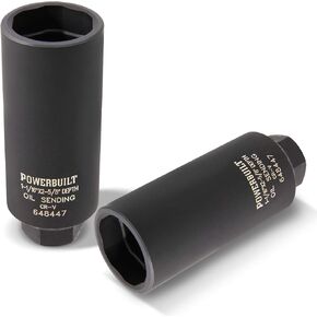 Powerbuilt 648447 3/8" Oil Pressure Sending Socket, Black