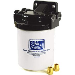 Bel-Ray SV37851 Boat Motor Fuel Water Separating Gas Filter Kit with Bracket