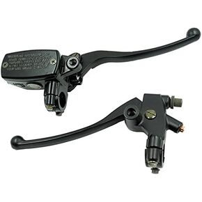 Feiteplus Universal Motorcycle 7/8" 22mm Handlebar Brake Master Cylinder Clutch Lever Left & Right Set