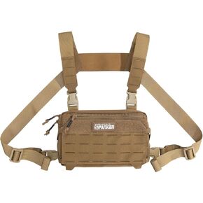 EXCELLENT ELITE SPANKER Tactical Chest Rig Pack EDC Chest Bag Molle Utility Chest Pouch for Outdoor Hunting Workouts Hiking