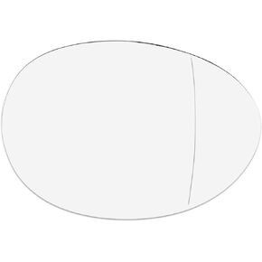 X AUTOHAUX Car Rearview Mirror Glass Replacement with Backing Plate Heated Right Passenger Side for BMW for Mini Cooper Countryman Clubman