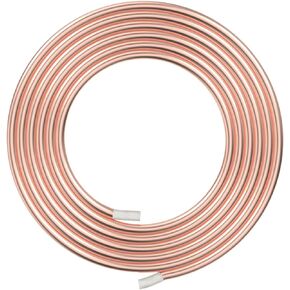 Aopin Refrigerator Refrigeration Tubing Soft Coil Tube Red Copper ID 4mm / 4/25" x OD 5mm / 1/5" Hollow Copper Tubing - 4m / 13.12 Ft / 157 In Length For Refrigeration Tube, Cooling Systems